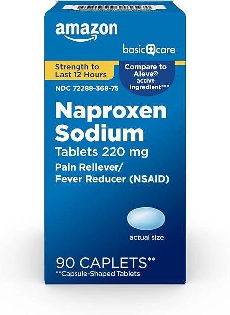 Напроксен Amazon Basic Care Naproxen  (NSAID), 220 мг, 90 таб від компанії Інтернет магазин "Канбан" - фото 1