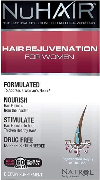 Natrol NuHair Відновлення волосся для жінок - 60 таблеток від компанії Інтернет магазин "Канбан" - фото 1