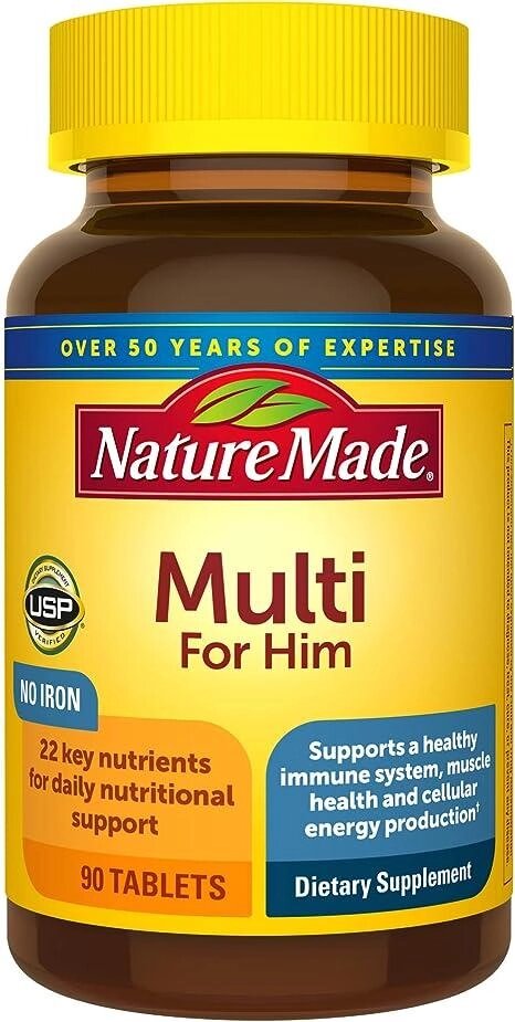 Nature Made, мультивітаміни для чоловіків, 90 таблеток від компанії Інтернет магазин "Канбан" - фото 1