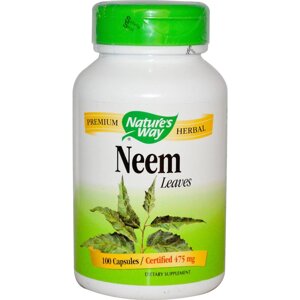 Neem Ним Nature's Way, 100 капсул. Зроблено в США.