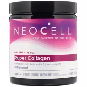 NeoCell, пептиди супер колагену, без смакових добавок, 200 г (7 унцій)