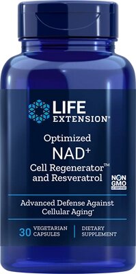 Нікотинамід рібозід c ресвератролом, Life Extension, NAD +, 300 мг, 30 капсул, клітинний регенератор від компанії Інтернет магазин "Канбан" - фото 1