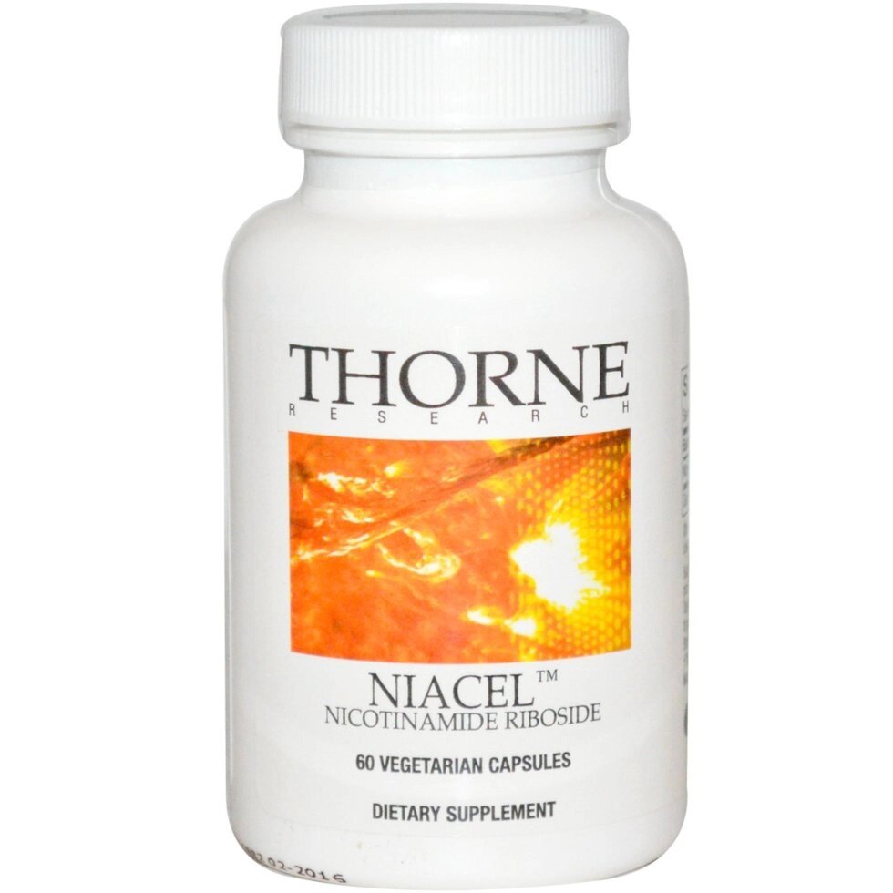 Нікотинамід рібозід, Thorne Research, Niacel, 125 мг, 60 капсул. Зроблено в США. від компанії Інтернет магазин "Канбан" - фото 1