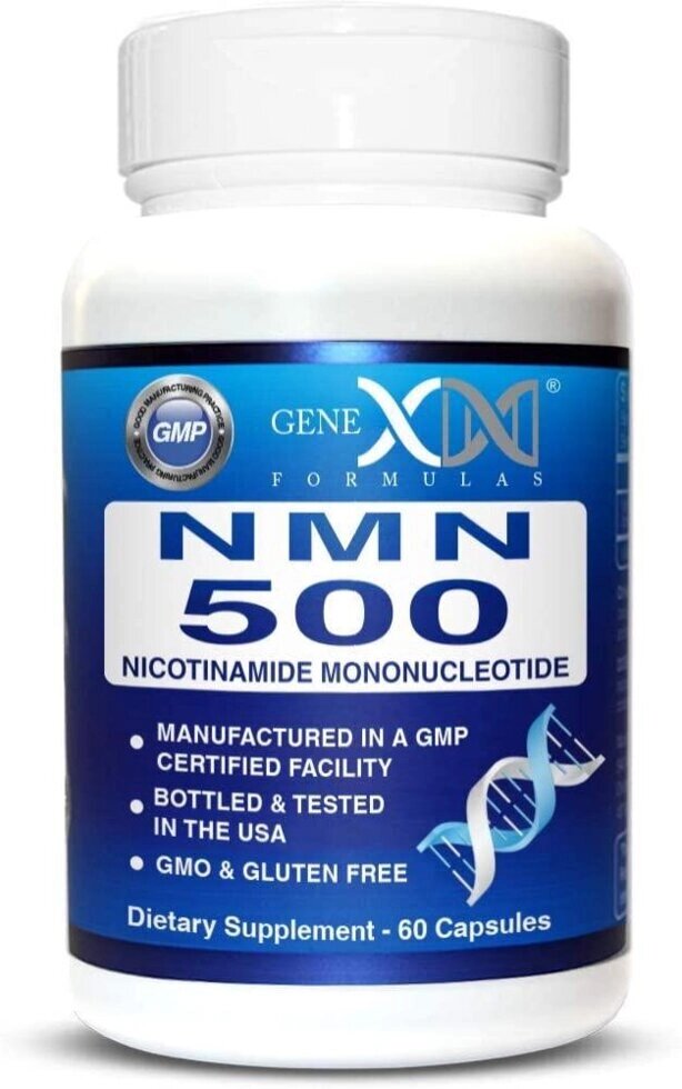 NMN 500 Genex Formulas, никотинамид мононуклеотид (НМН), 60 капсул, сделано в США від компанії Інтернет магазин "Канбан" - фото 1