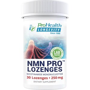 NMN Pro, ProHealth, Нікотинамід мононуклеотид (НМН), 250 мг, 30 пастилок, стабілізована форма,