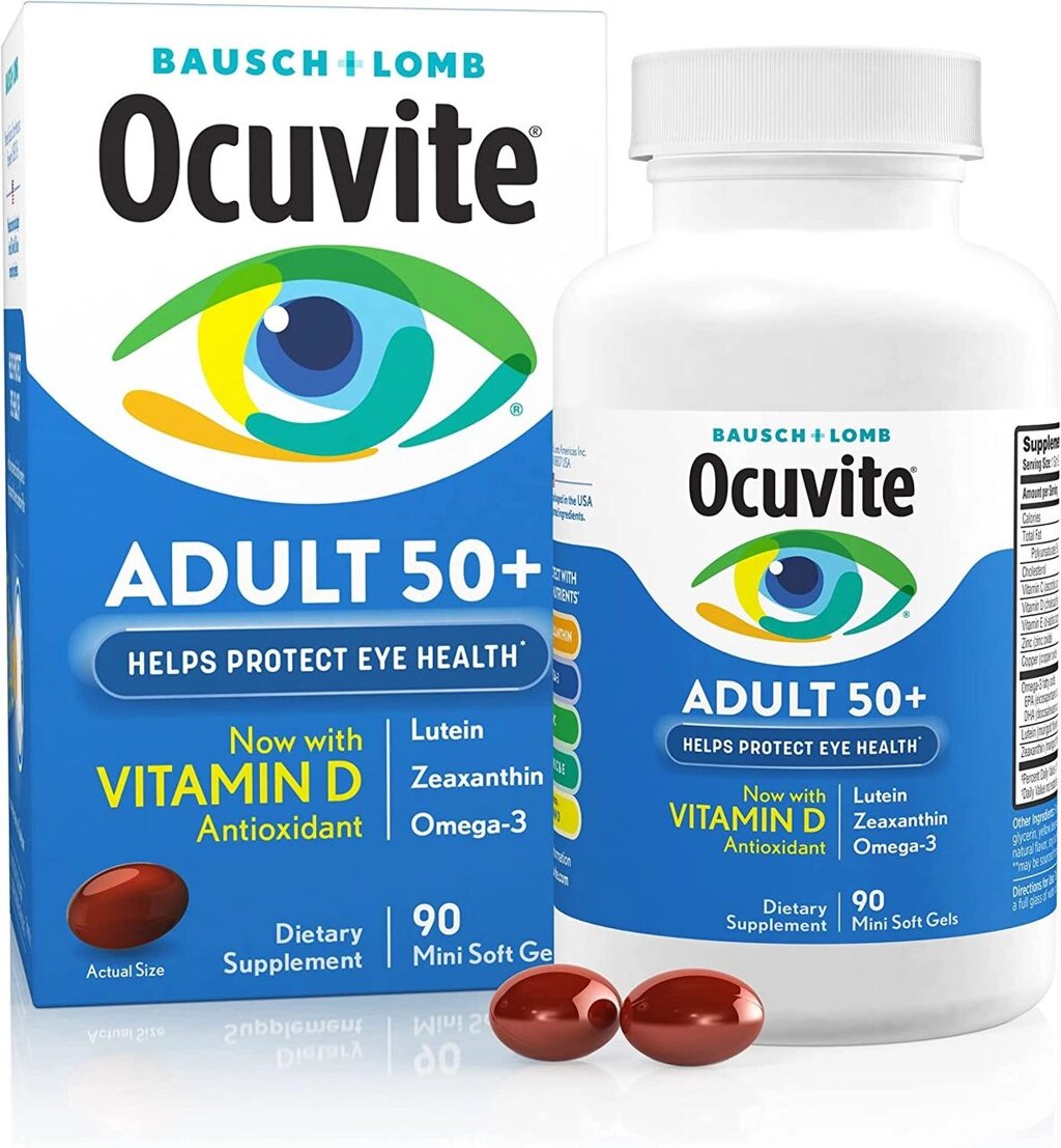 Ocuvite, для зору, для людей старше 50,  90 таблеток від компанії Інтернет магазин "Канбан" - фото 1