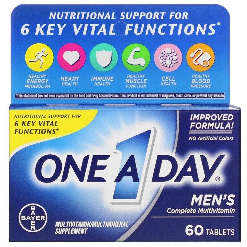One-A-Day, комплексні мультивітаміни для чоловіків, 60 таблеток від компанії Інтернет магазин "Канбан" - фото 1