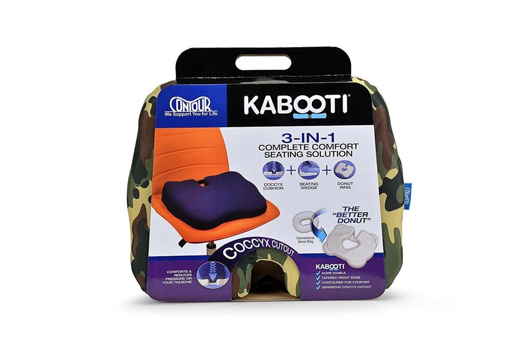 Ортопедична подушка для сидіння Kabooti (камуфляжна) від компанії Інтернет магазин "Канбан" - фото 1