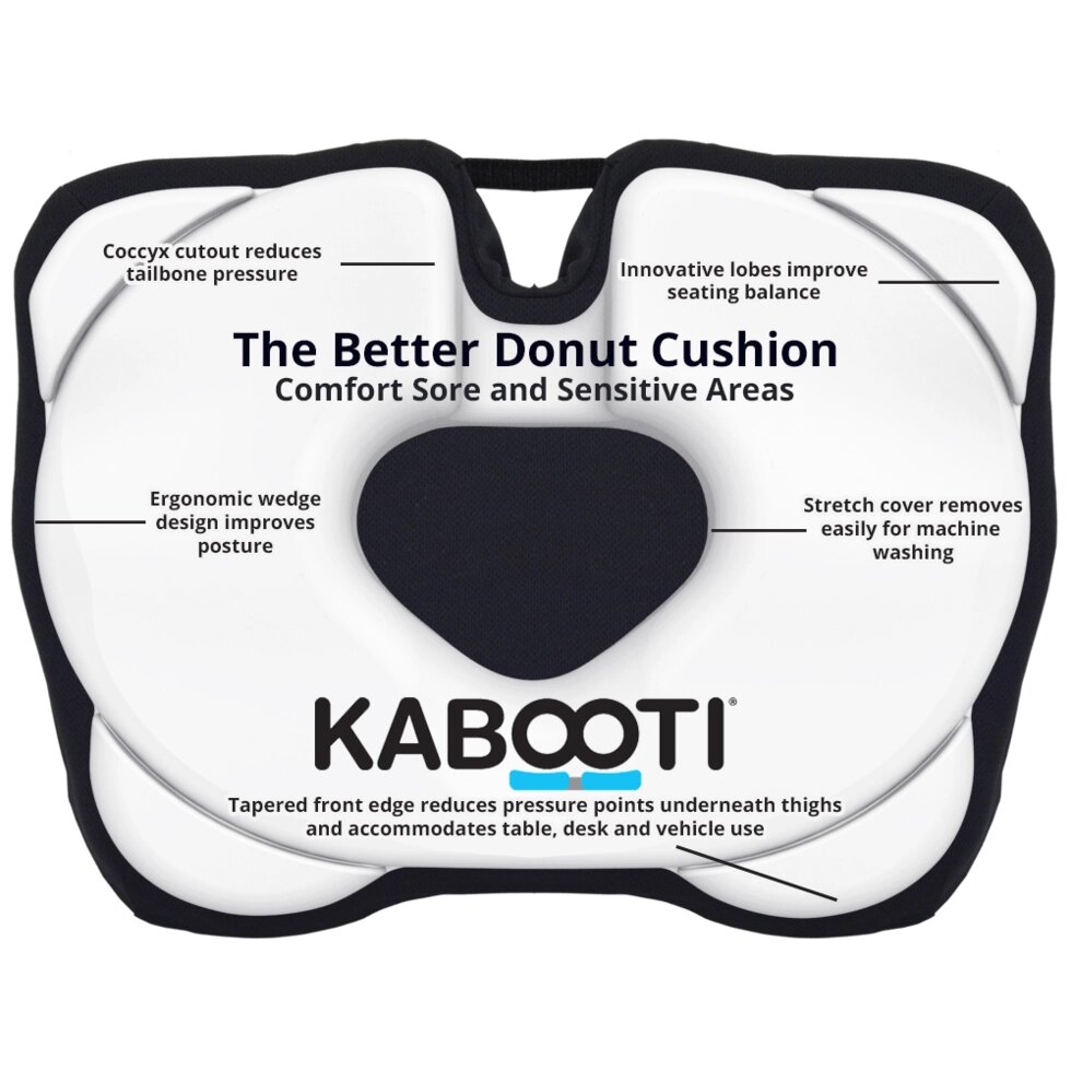 Ортопедична подушка для сидіння Kabooti (синя) від компанії Інтернет магазин "Канбан" - фото 1