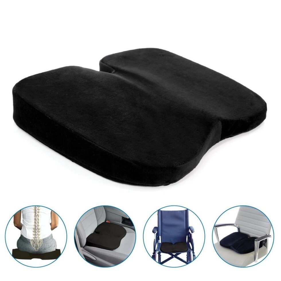 Ортопедична подушка для сидіння Milliard Orthopedic Coccyx Wedge Pillow від компанії Інтернет магазин "Канбан" - фото 1