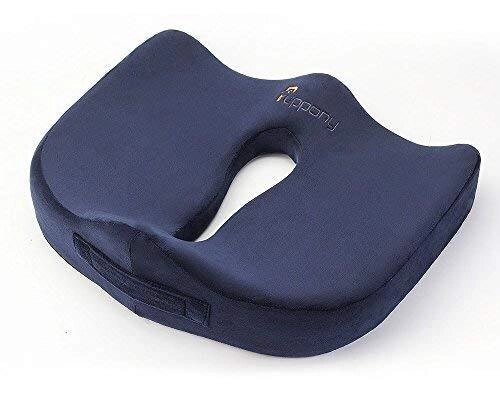 Ортопедична подушка для сидіння Puppony Orthopedic Comfort Memory Foam Seat Cushion (Blue) від компанії Інтернет магазин "Канбан" - фото 1