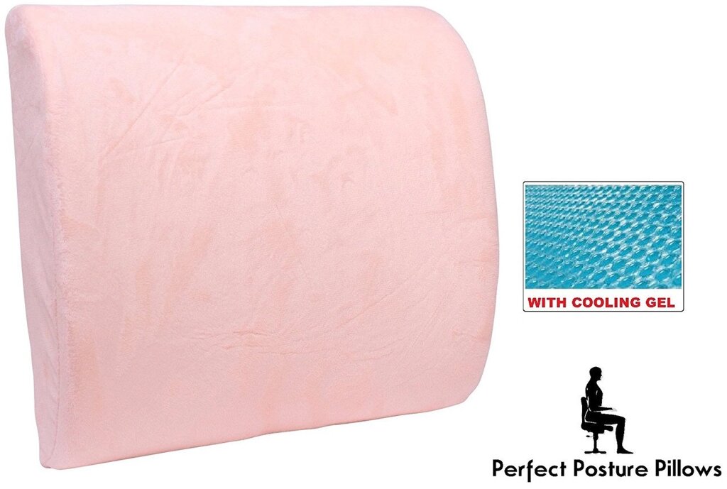Ортопедична спинка з піни з пам'яттю Perfect Posture Pillows для поперекової підтримки (високої пл від компанії Інтернет магазин "Канбан" - фото 1