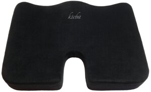 Ортопедическая подушка для сидения Kieba из пены с памятью (черная)