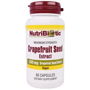Екстракт грейпфрутових кісточок в таблетках, NutriBiotic, США. 250 мг, 60 ш