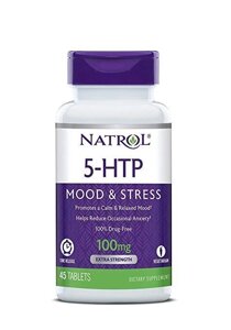 Natrol, 5-HTP (5-гидрокситриптофан) TR, Time Release, 100 мг, 45 таблеток