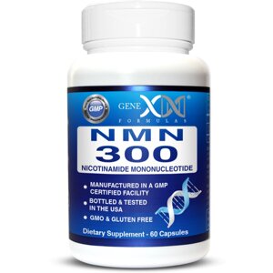 NMN 300 Genex Formulas, никотинамид мононуклеотид (НМН), 60 капсул, сделано в США