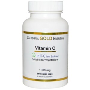 Вітамін С, Quali-C, California Gold Nutrition, 1000 мг, 60 капсул