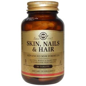 Вітаміни для волосся Solgar (Solgar) шкіра, нігті та волосся з ЧСЧ, 60 таблетки