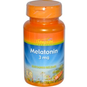 Мелатонін, Thompson, 3 мг, 30 таблеток