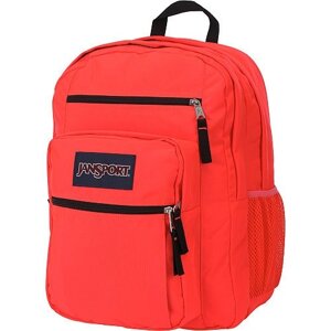 Великий рюкзак JanSport Big Student Backpack Fluorescent Red - Black Label