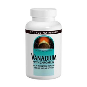 Ванадий с хромом, Source Naturals, 90 таблеток