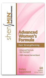 Natrol, Shen Min, формула для зміцнення волосся для жінок, 60 таблеток