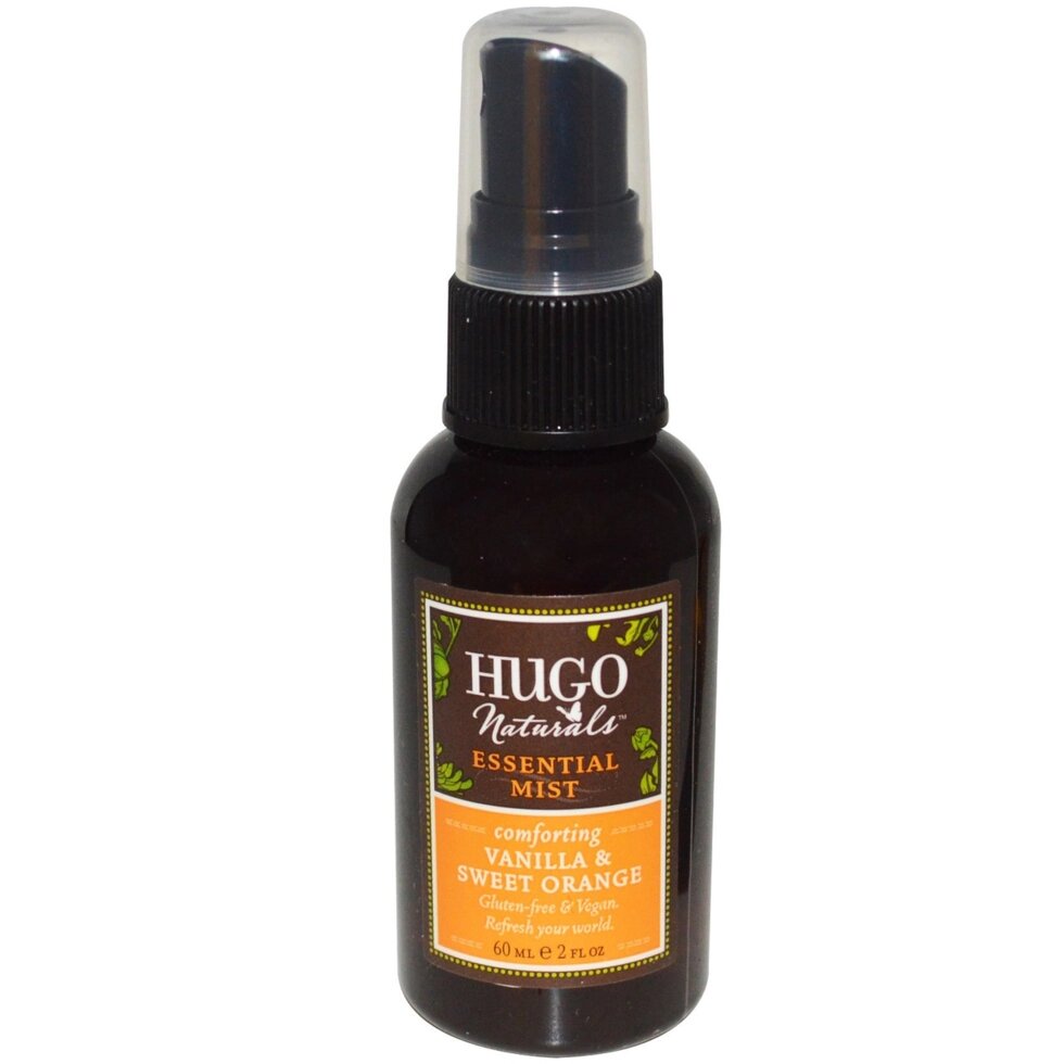 Спрей Hugo Naturals з ефірною олією ванілі і солодкого апельсина, 60 мл - опт