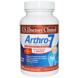 Arthro-7, Здоров'я суглобів і хрящів, US Doctor's Clinical, 30 капсул