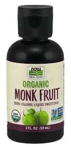 Now Foods, Органічний фрукт ченця (Monk Fruit), рідкий підсолоджувач, 2 ж. унц. (59 мл)