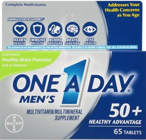 Мультивитамины для мужчин 50+, One-A-Day, Bayer, 65 таблеток в Киеве от компании Интернет магазин "Канбан"