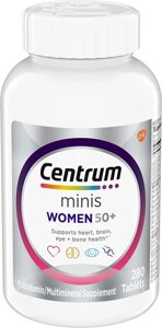 Мультивитаминный комплекс для женщин Centrum Minis Women 50+, 280 таблеток