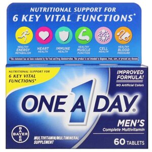 One-A-Day, комплексные мультивитамины для мужчин, 60 таблеток в Киеве от компании Интернет магазин "Канбан"