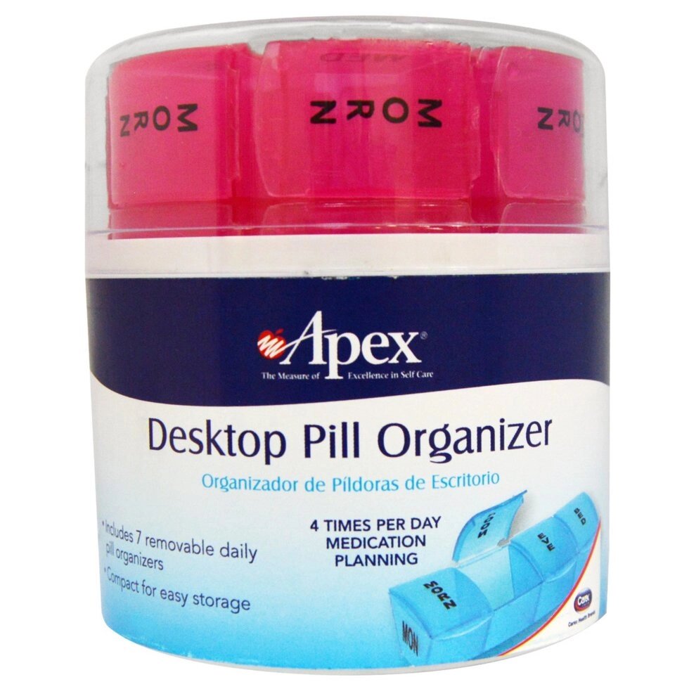 Настільний органайзер для таблеток Apex. Зроблено в США - гарантія