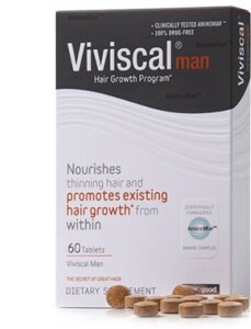 Вітаміни для волосся для чоловіків Viviscal Man, 60 таб