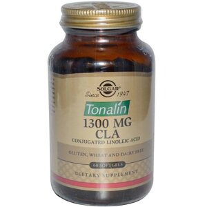 Тоналін КЛК Solgar, 1300 мг, 60 гелевих капсул