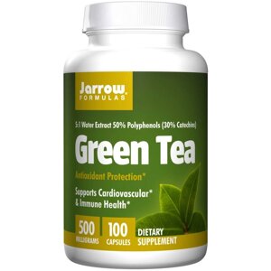 Екстракт зеленого чаю, Jarrow Formulas, 500 мг, 100 капсул.