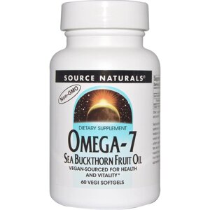 Омега-7, Source Naturals, 60 капсул. Зроблено в США.