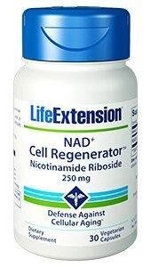 Нікотинамід рібозід, Life Extension, NAD +, клітинний регенератор, що містить ресвератрол і т. д., 250 мг, 30 капсул