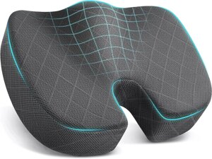 Ортопедична подушка для сидіння з піни з пам'яттю TushGuard Comfort Foam Seat Cushion