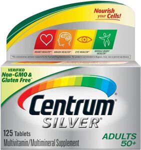 Мультивітаміни Centrum Silver Adult, 50+, 125 таблеток