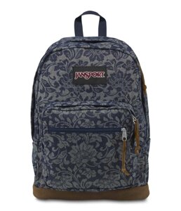 Рюкзак JanSport Right Pack Backpack (Blue Floral Sparkle Jacquard - Expressions)