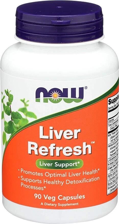 Підтримка здоров'я печінки (Liver Refresh), Now Foods 90 капсул від компанії Інтернет магазин "Канбан" - фото 1