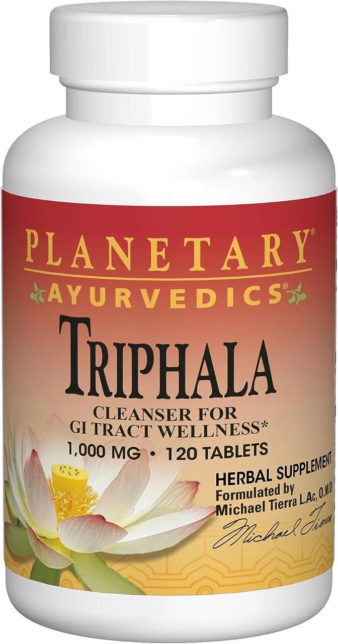 Planetary Herbals, Ayurvedics, трифала, 1000 мг, 120 таблеток від компанії Інтернет магазин "Канбан" - фото 1