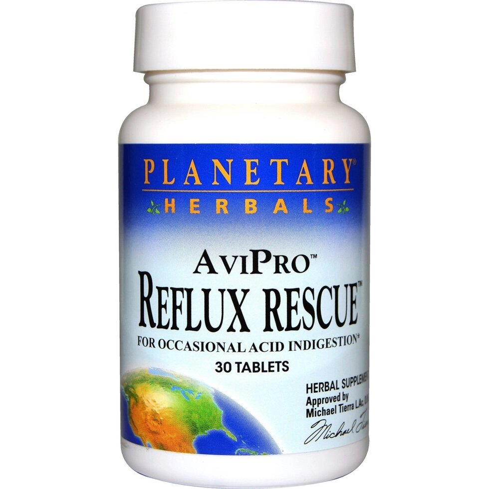 Порятунок від рефлюкс, Planetary Herbals, AviPro, 30 таблеток від компанії Інтернет магазин "Канбан" - фото 1