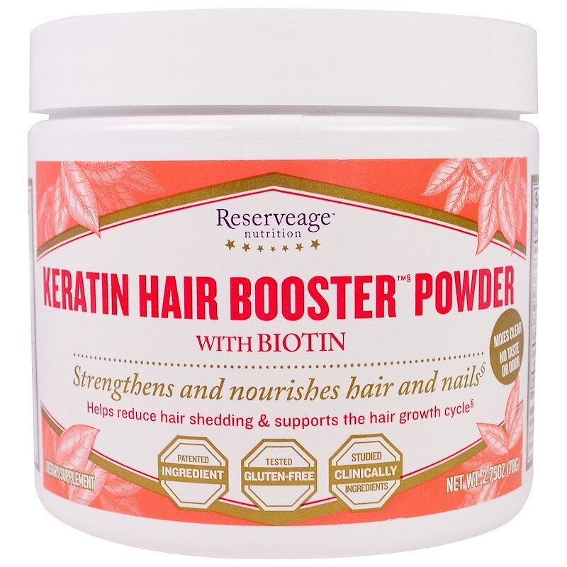 ReserveAge Nutrition, кератіновую порошок з біотином для посилення волосся, 78 г від компанії Інтернет магазин "Канбан" - фото 1