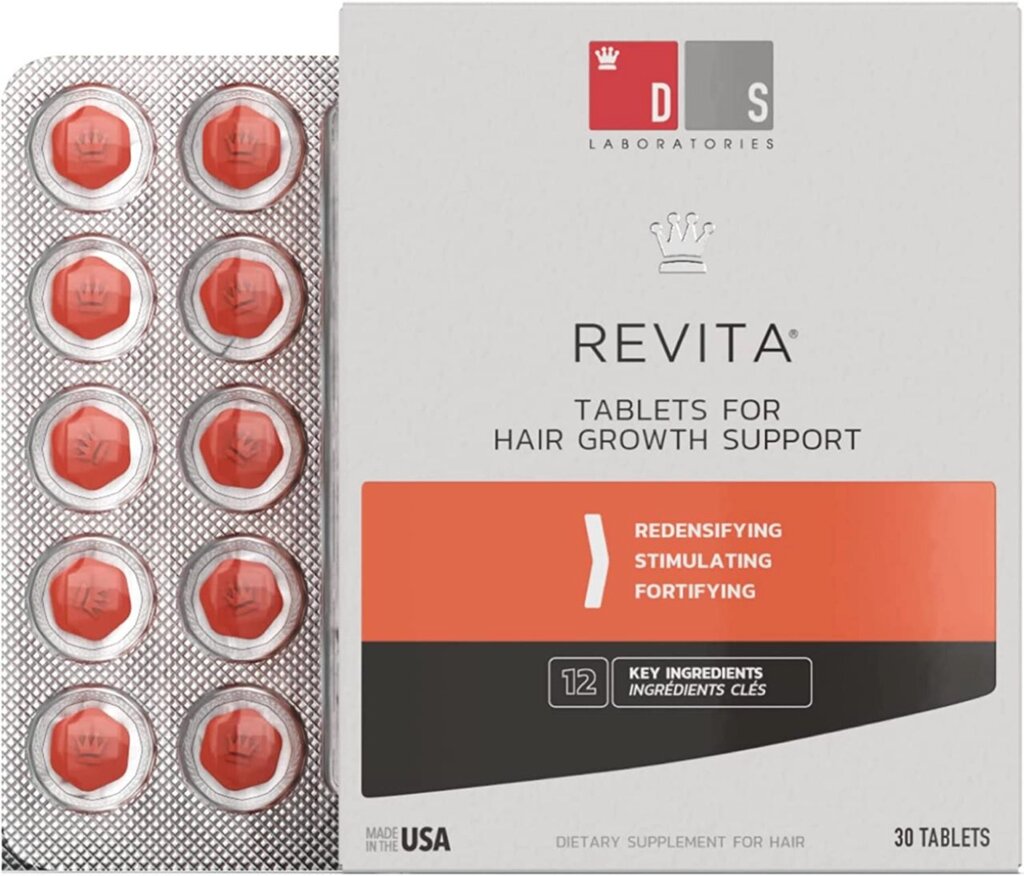 Ревіта Вітаміни для волосся (DS Laboratories), 30 таблеток від компанії Інтернет магазин "Канбан" - фото 1