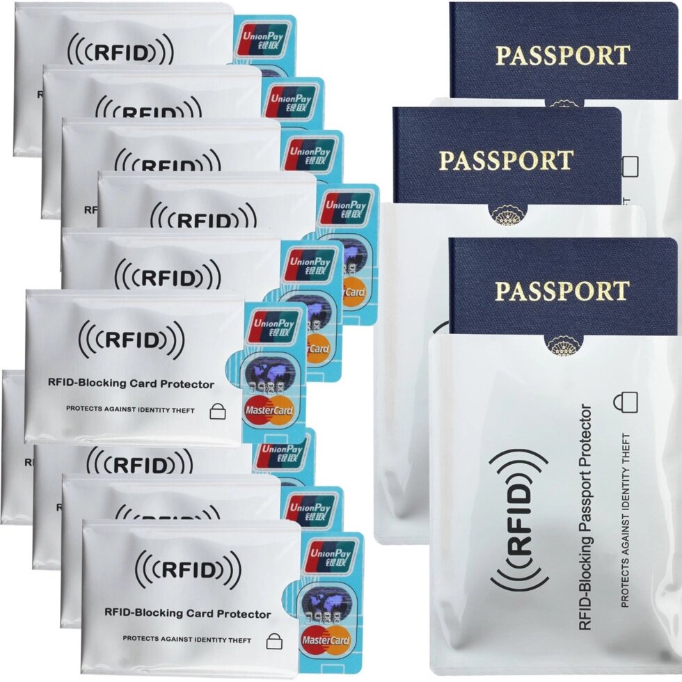RFID чохол для кредитних карт і біометричного паспорта, захист від несанкціонованого зчитування від компанії Інтернет магазин "Канбан" - фото 1