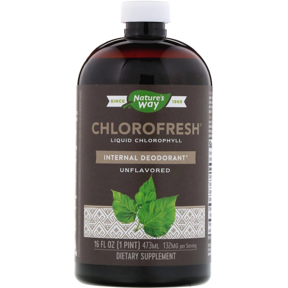 Рідкий хлорофіл, неароматизований, Nature's Way, Chlorofresh, 473.2 мл. Зроблено в США. від компанії Інтернет магазин "Канбан" - фото 1