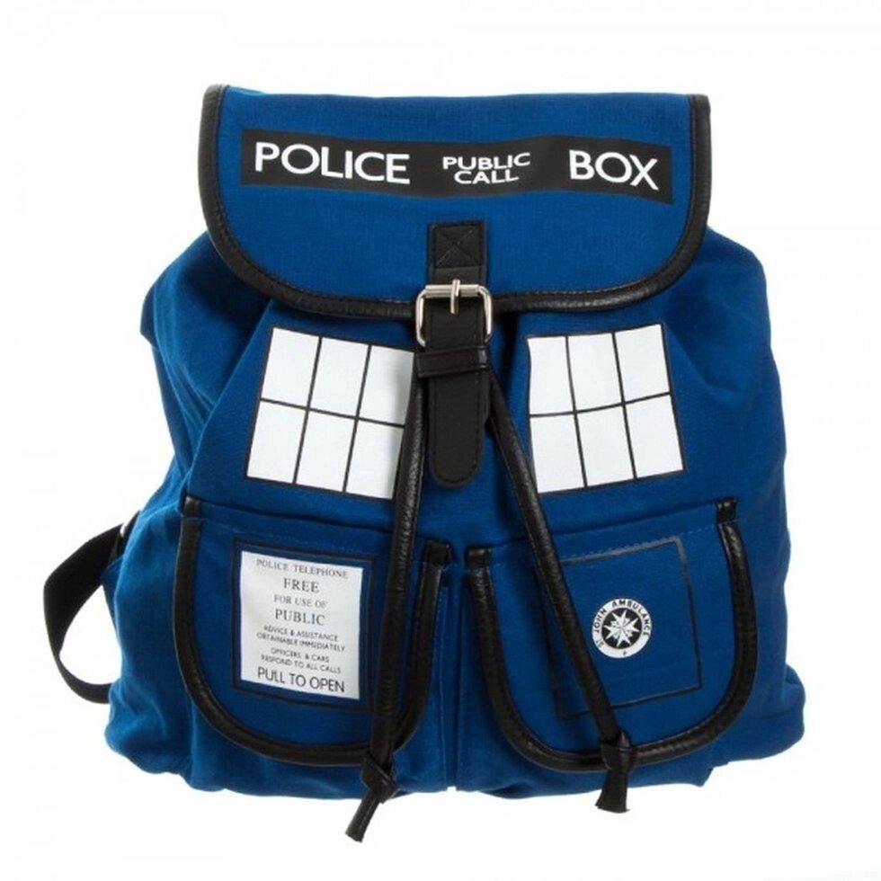 Рюкзак Doctor Who Dr. Blue (Доктор Ху Доктор Блу) Tardis Knapsack Backback від компанії Інтернет магазин "Канбан" - фото 1