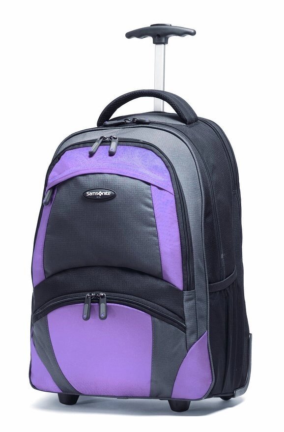 Рюкзак на колесах Samsonite - 33 л (чорний / бордо) від компанії Інтернет магазин "Канбан" - фото 1